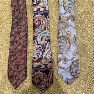 AMAZING MEN'S LIMITED EDITION LOT OF 3 NORDSTROM MEN'S SHOP TIES